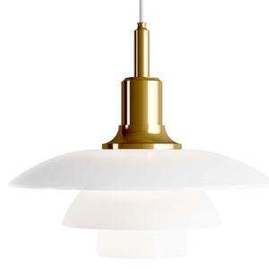 Lampada a sospensione Louis Poulsen, PH 3/2, dimmerabile, Dorato / Ottone, Soggiorno, Vetro, Design