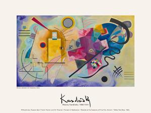Stampa artistica Yellow Red Blue Vintage Abstract - Wassily Kandinsky, (40 x 30 cm)