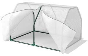 Outsunny Serra da Balcone in Plastica PE e Acciaio con Chiusura a Zip, 99x71x60 cm, Bianco Trasparente|Aosom