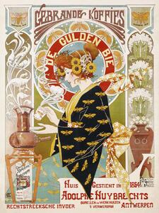 Stampa artistica Coffee Shop Advert Art Nouveau Caf - Alphonse Mucha, (30 x 40 cm)
