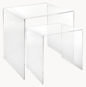 Set di 2 tavolini Clarity