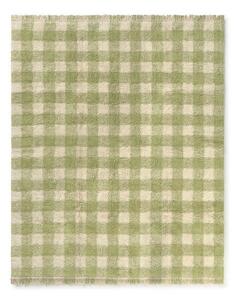 Tappeto per bambini verde in cotone lavabile/tessuto a mano 90x120 cm Vichy – Lorena Canals