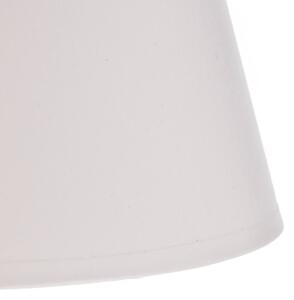 Luminex Lampada da tavolo Soho, cono altezza 33 cm, bianco