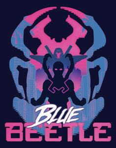 Stampa d'arte Blue Beetle - Vibrant, (26.7 x 40 cm)