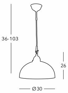 Kolarz 731.30.101 - Lampadario a sospensione con filo NONNA 1xE27/75W/230V diametro 30 cm cervo verde
