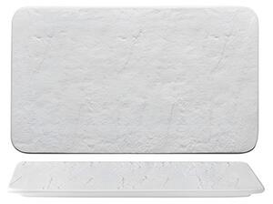 <p>Erosion Vassoio Rettangolare 25x15 Cm (Set 6 Pz - Bianco): Set di sei vassoi rettangolari, 25x15 cm, in porcellana effetto pietra bianca. Versatili per ogni tipo di presentazione, sia in ambito professionale che domestico.</p>