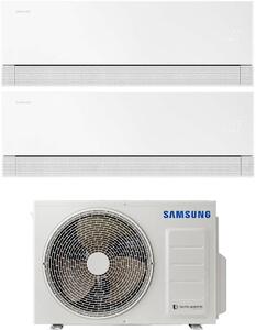Samsung Climatizzatore Dual Split Inverter 9000+12000 Btu Condizionatore con Pompa di Calore Gas R32 Wi-Fi Classe A+++/A++ (Unit Interna + Unit E