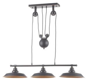 Lampada a sospensione Westinghouse, Iron Hill, dimmerabile, Nero, Soggiorno, Metallo, Industriale