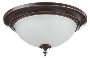 Plafoniera Westinghouse, Harwell, dimmerabile, Bronzo / Ottone anticato, Soggiorno, Metallo, Antico