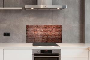 Pannello paraschizzi cucina Muro di mattoni d'epoca 125x50 cm