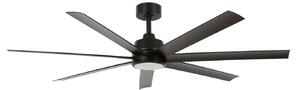 Ventilatore da soffitto Atlanta con luce, nero, silenzioso Beacon Lighting, Atlanta, dimmerabile, Nero, Soggiorno, Plastica, Moderno