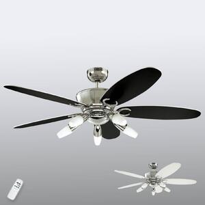 Ventilatore da soffitto con luce Arius con telecomando Westinghouse, Arius, Nero, Soggiorno, Metallo, Moderno