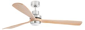 Ventilatore da soffitto LED Lantau-G, Ø 168 cm, pino FARO BARCELONA, Lantau-G, Legno, Soggiorno, Legno, Moderno