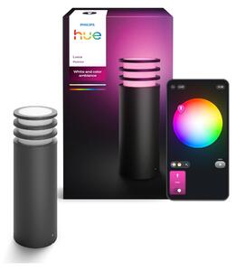 Lampada da terra Philips Hue White and Color ambiance Lucca, Bluetooth/Zigbee, antracite, alluminio, E27, Multi, 8,1 W