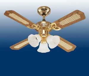 Ventilatore Princess Trio in legno, silenzioso, Ø 105 cm Westinghouse, Princess Trio, Legno, Soggiorno, Legno