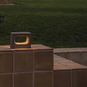 FARO BARCELONA Applique da esterni a LED Glint, Alluminio / Grigio / Zincato, calcestruzzo / cemento, Moderno, Applique LED da esterni
