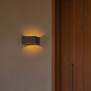 FARO BARCELONA Applique da esterni a LED Glint, Alluminio / Grigio / Zincato, calcestruzzo / cemento, Moderno, Applique LED da esterni