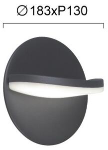Lampada da parete LED LETTY 16W/230V antracite