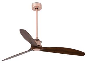 Ventilatore da soffitto Just Fan, Ø 128 cm, rame/noce FARO BARCELONA, Just Fan, Legno, Soggiorno, Plastica, Moderno