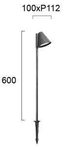 Lampada da esterno GILBERT 1xGU10/20W/230V IP65 antracite