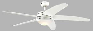 Ventilatore da soffitto LED Bendan, bianco, silenzioso Westinghouse, Bendan, dimmerabile, Bianco, Soggiorno, Legno, Moderno