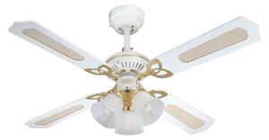 Ventilatore Princess Trio bianco silenzioso Ø 105 cm Westinghouse, Princess Trio, Bianco, Soggiorno, Legno