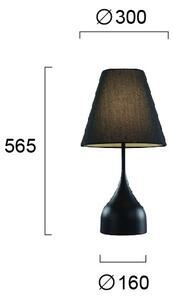 Lampada da tavolo MATINA 1xE27/40W/230V nera
