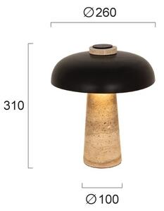 Lampada da tavolo LORA 3xG9/40W/230V nera/beige