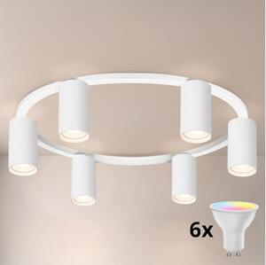 Brilagi - Plafoniera LED RGBW dimmerabile SELE 6xGU10/6,5W/230V bianca