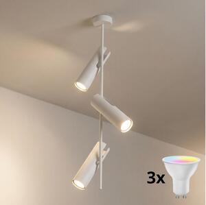 Brilagi - Lampadario a sospensione LED RGBW dimmerabile su asta BRANCH 3xGU10/6,5W/230V bianco