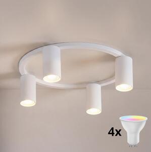 Brilagi - Plafoniera LED RGBW dimmerabile SELE 4xGU10/6,5W/230V bianca