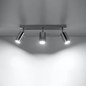 Applique da Soffitto 3xGU10 RING 3 Orientabile in Acciaio