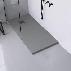 Piatto doccia ultrasottile SENSEA resina sintetica e polvere di marmo Remix 70 x 140 cm grigio
