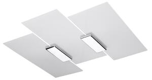 Plafoniera da Soffitto 3xE27 FABIANO in Acciaio e Vetro