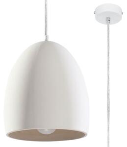 Lampada a Sospensione FLAWIUSZ E27 in Ceramica Bianca