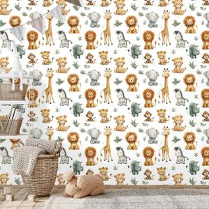 Carta da parati – Adorabili animali safari
