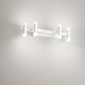 Applique Contemporanea Candles Metallo Bianco Opaco Acrilico Led 24W 3000K