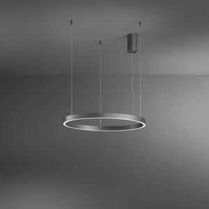 Sospensione Moderna Etere Metallo Grigio Spazzolato Silicone Led 87W 3000K
