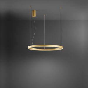 Sospensione Moderna Etere Metallo Oro Spazzolato Silicone Led 72W 3000K