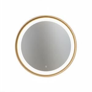 Plafoniera Moderna Mirò Metallo Oro Spazzolato E Silicone Led 38W 3000K D40Cm