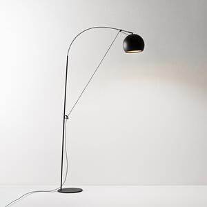 Piantana Moderna Pulley Metallo Oro E Nero Opaco 1 Luce E27