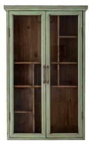 Vetrina verde in legno di abete 13,5x80 cm Hazem - Bloomingville
