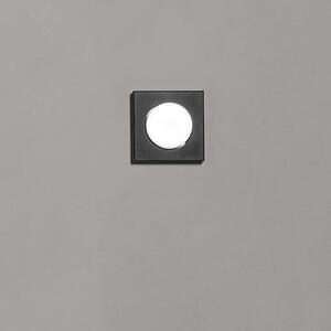 Plafoniera Moderna Bottone Metallo Nero Opaco 1 Luce Gx53 Ip20