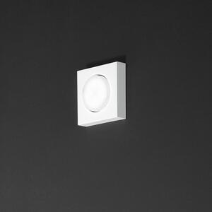 Plafoniera Moderna Bottone Metallo Bianco Opaco 1 Luce Gx53 Ip20
