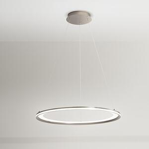 Sospensione Moderna Edge Metallo Grigio Titanio Led 98W 3000K Ip20