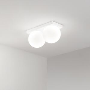 Plafoniera Moderna Dot Metallo Bianco Opaco Led 16W Ip40