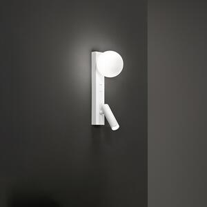 Applique Moderna Fog Metallo Bianco Opaco Luce Led G9 Ip20