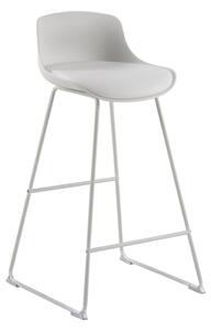 Sgabello da bar bianco (altezza della seduta 76 cm) Tina – Actona