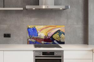 Pannello paraschizzi cucina Dipingere con la Troika - Wassily Kandinsky 100x50 cm