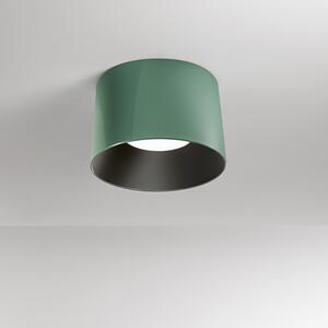Plafoniera Moderna Hole Metallo Verde Lucido Led 36W Dimmerabile Ip20